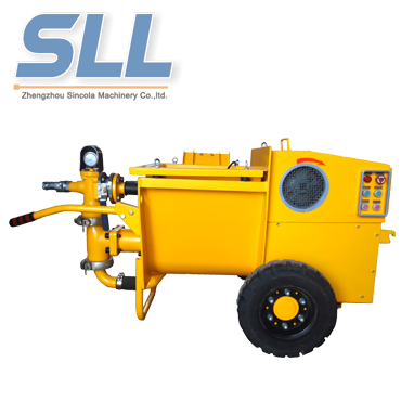 Single Cylinder Mortar Pump - Concrete mortar shotcrete plastering spraying