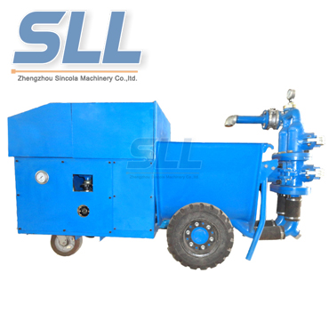 Double Cylinder Mortar Pump - Concrete Mortar Shotcrete Plastering Spraying