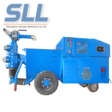 Double Cylinder Mortar Pump - Concrete mortar shotcrete plastering spraying